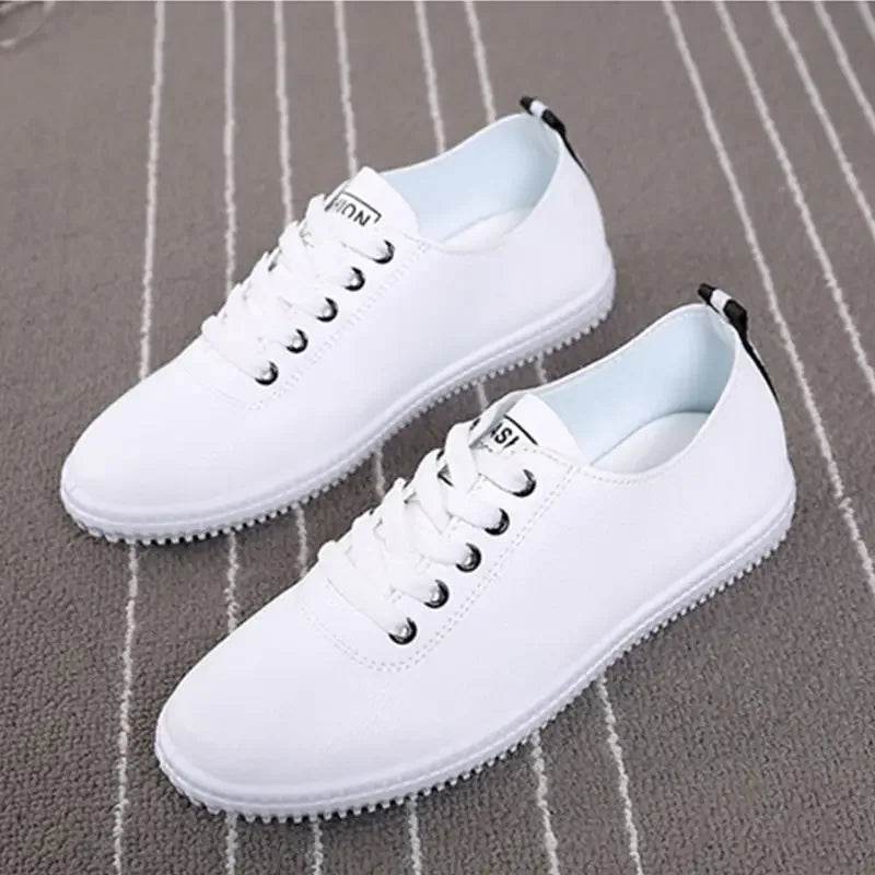 Buy Center Women’s White Casual Canvas Shoes - Breathable & Stylish - Buy Center UK