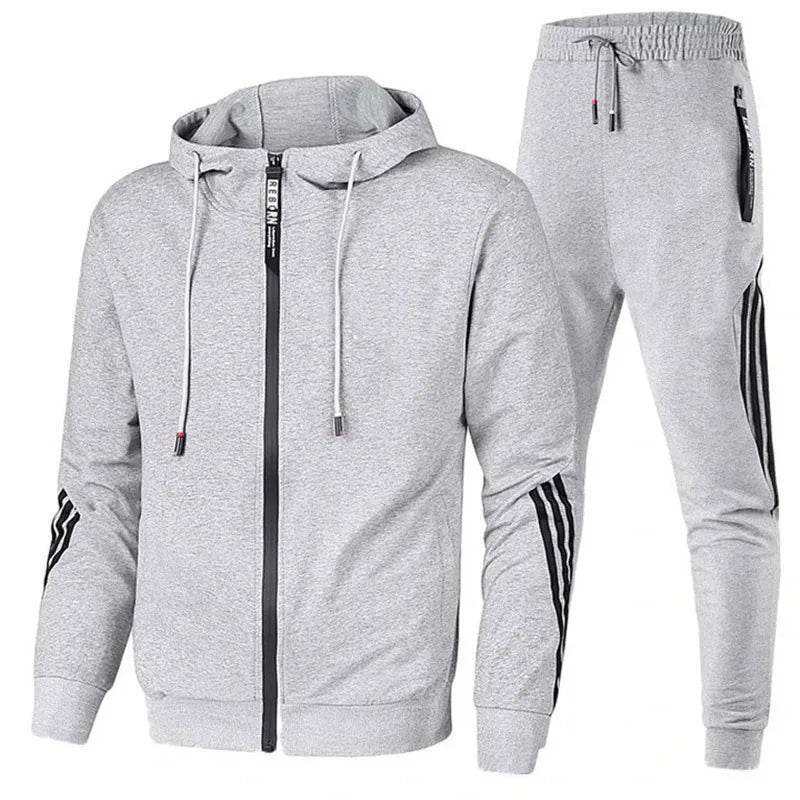 Buy Center Men's Sports Set - Casual Zipper Jacket for Active Wear - Buy Center UK
