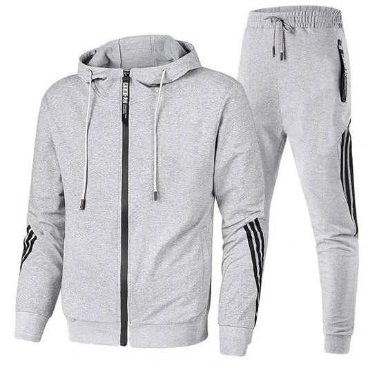 Buy Center Men's Sports Set - Casual Zipper Jacket for Active Wear - Buy Center UK