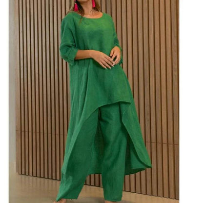 Buy Center Women's Summer Cotton Linen 2 Piece Set - Stylish & Comfortable - Buy Center UK