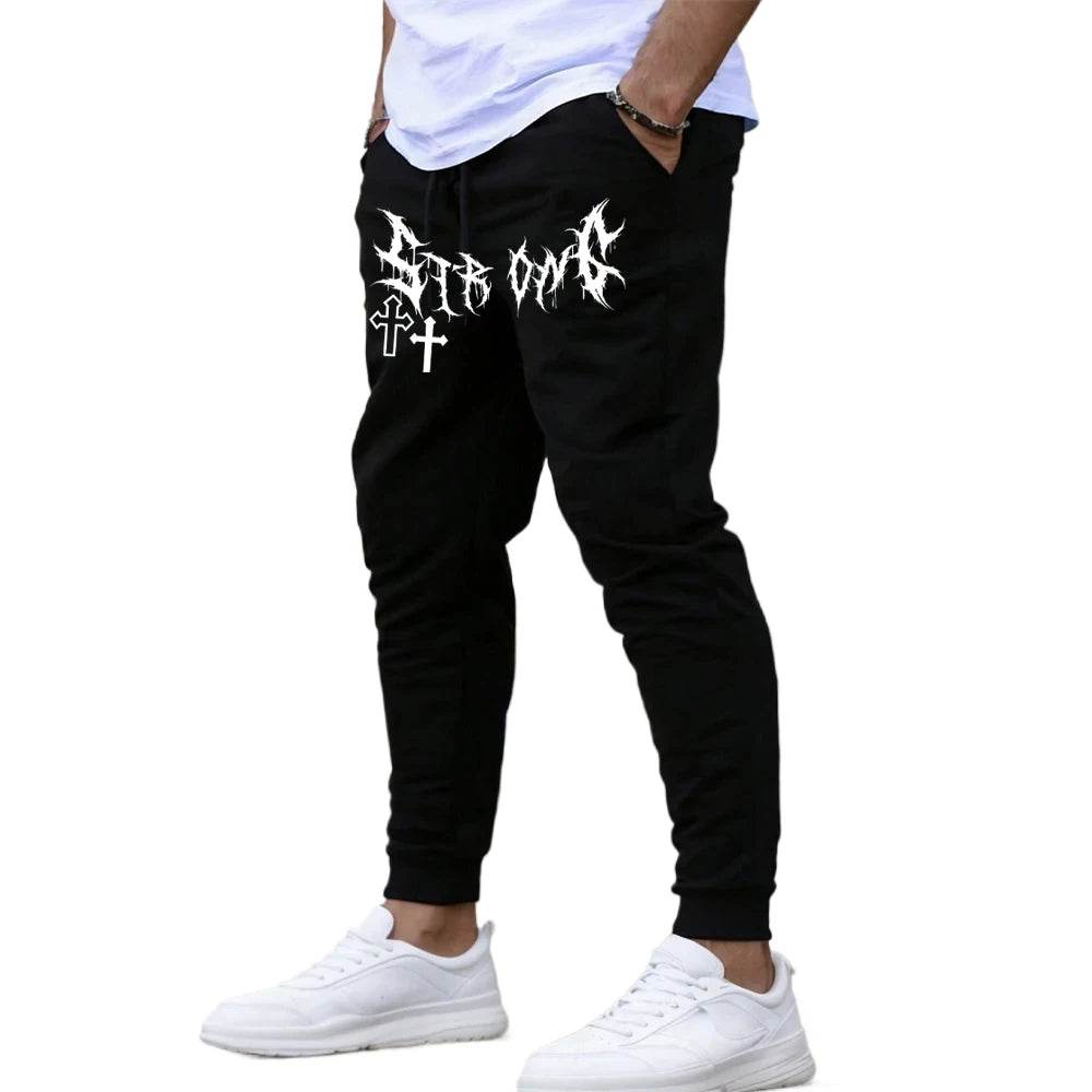Buy Center Fashion Men's Printed Joggers - Fleece Autumn Winter Casual - Buy Center UK