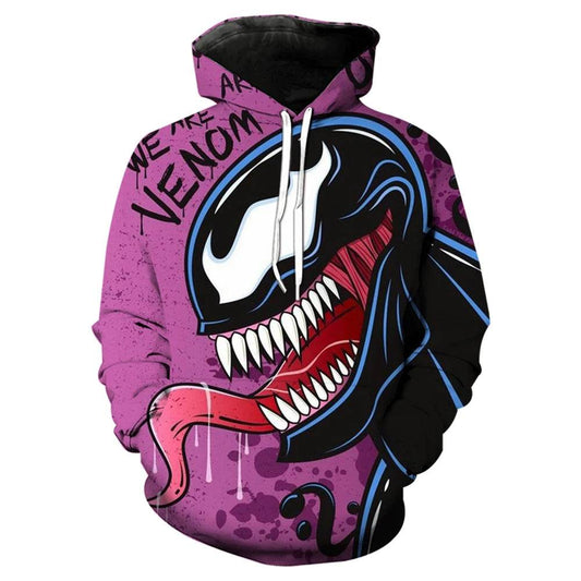 Marvel Venom 3D Printed Hoodie - Stylish Casual Men's Sweatshirt - Buy Center UK