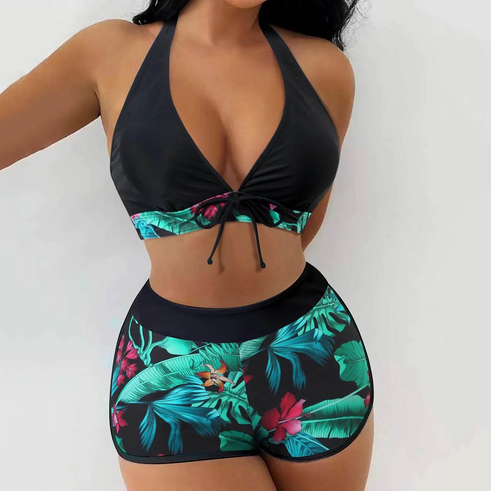 Buy Center Tropical Print Bikinis Set for Teens – Affordable Swimwear - Buy Center UK