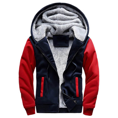 Buy Center Men's Fleece Jacket - Thick Hooded Coat for Winter - Buy Center UK