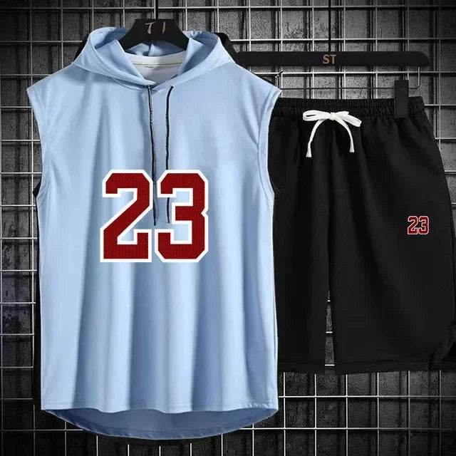 Buy Center Men's Summer Two Piece Set - Casual T-Shirt & Shorts - Buy Center UK