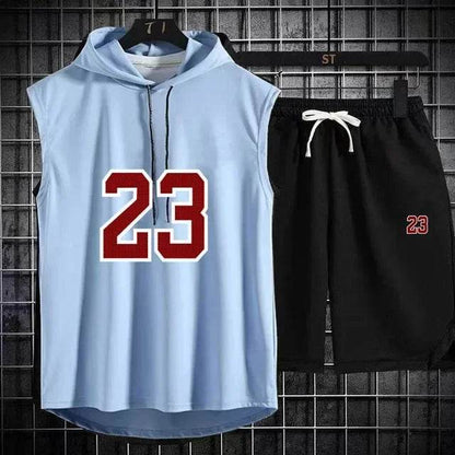 Buy Center Men's Summer Two Piece Set - Casual T-Shirt & Shorts - Buy Center UK