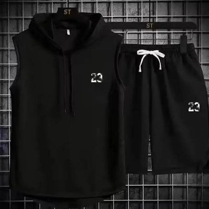 Buy Center Men's Summer Two Piece Set - Casual T-Shirt & Shorts - Buy Center UK