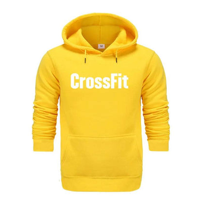 Buy Center Men's CrossFit Sweatshirt - Stylish Black Print Hoodie - Buy Center UK