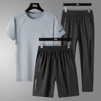 2025 Summer Black White Tracksuit Set - Men's Oversized Sportswear - Buy Center UK