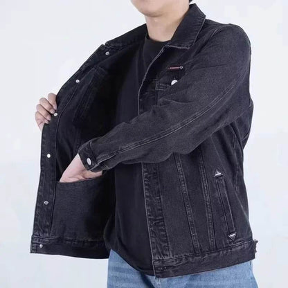 Buy Center Men's Multi-Pocket Denim Jacket - Casual Trendy Workwear - Buy Center UK