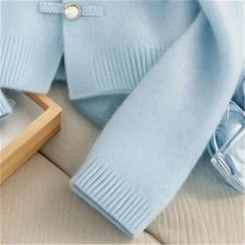 Buy Center Vintage Wool Knitted Cardigan - Casual O-neck Sweater - Buy Center UK