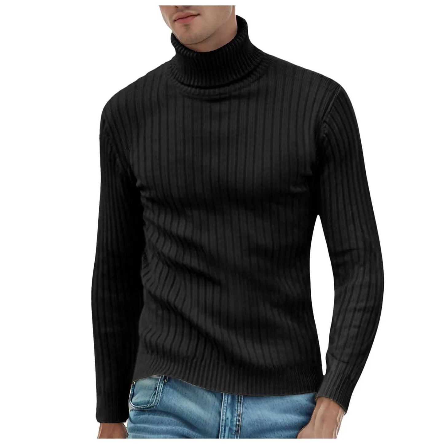 Buy Center Men's Winter Turtleneck Sweater - Warm & Stylish Knit - Buy Center UK