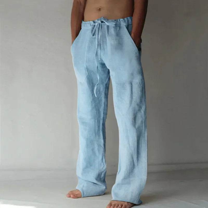 Buy Center Men's Linen Pants - Breathable Cotton Trousers S-3XL - Buy Center UK