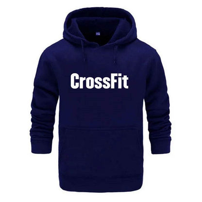 Buy Center Men's CrossFit Sweatshirt - Stylish Black Print Hoodie - Buy Center UK