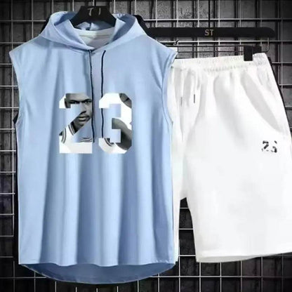 Buy Center Men's Summer Two Piece Set - Casual T-Shirt & Shorts - Buy Center UK