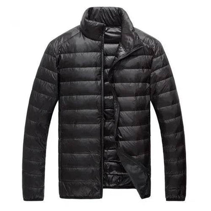 Buy Center Slim Fit Down Jacket - Lightweight Solid Color for Men - Buy Center UK