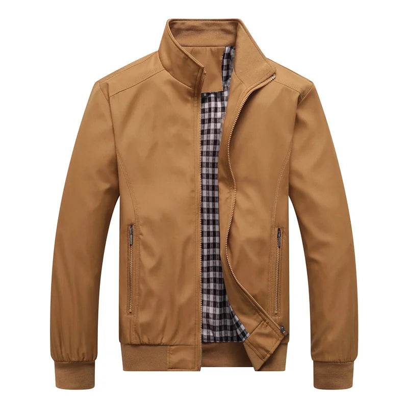 Buy Center Men's Slim Bomber Jacket - Stylish Spring Autumn Overcoat - Buy Center UK