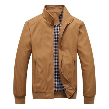 Buy Center Men's Slim Bomber Jacket - Stylish Spring Autumn Overcoat - Buy Center UK