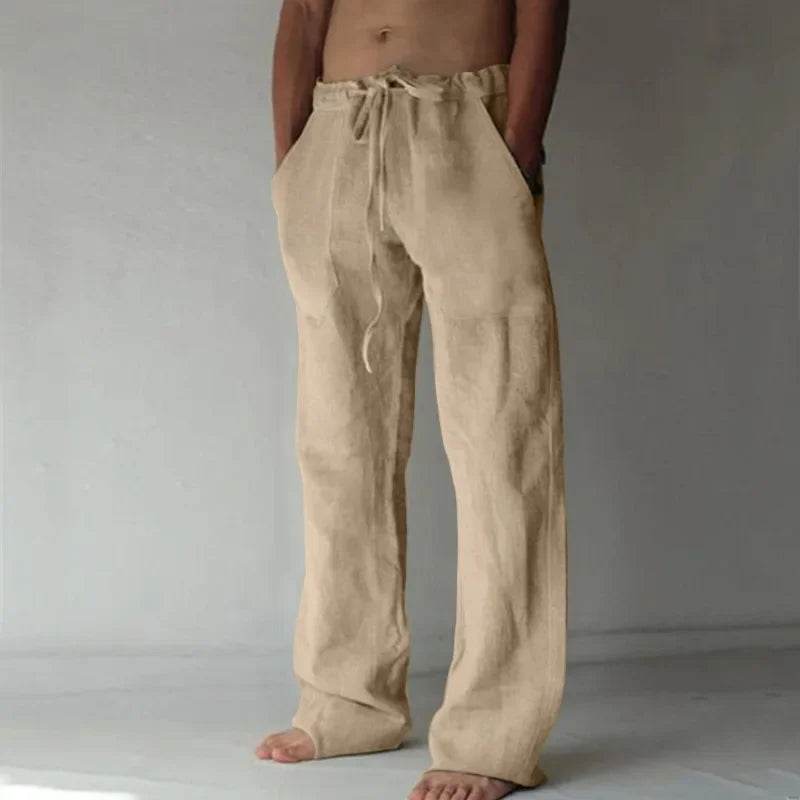 Buy Center Men's Linen Pants - Breathable Cotton Trousers S-3XL - Buy Center UK