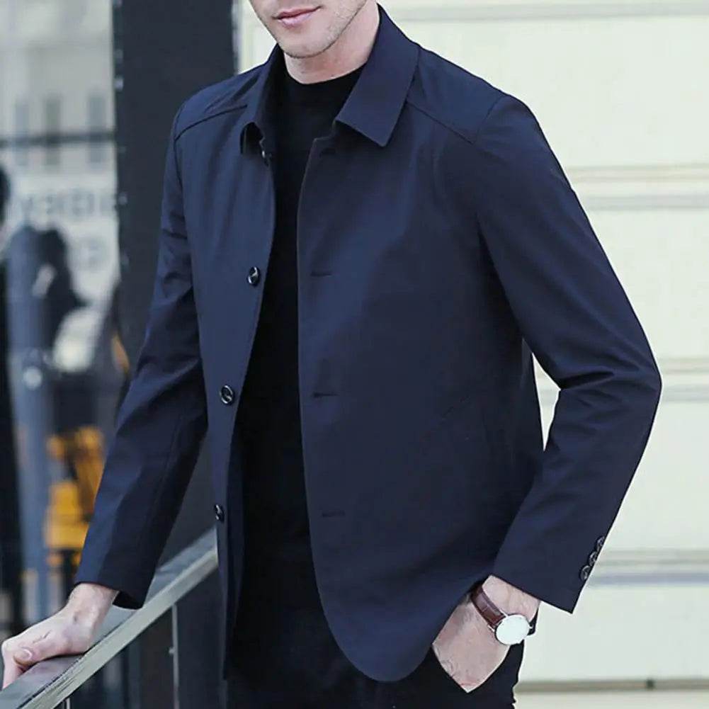 Buy Center Korean Style Windbreaker Coat - Casual Men's Jacket - Buy Center UK
