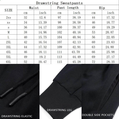 Buy Center 3D Flame Print Sweatpants - Thick Warm Pants for Men - Buy Center UK