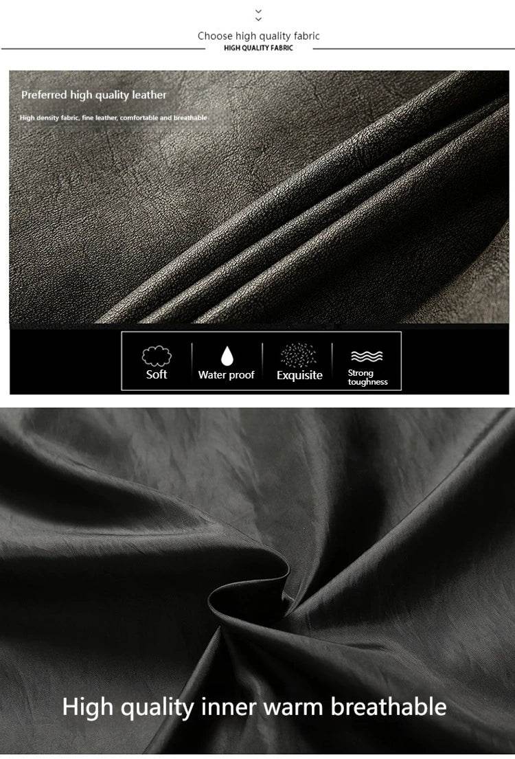 Buy Center Men's Windproof Leather Jacket - Stylish & Versatile - Buy Center UK