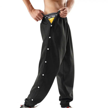 Buy Center Mid-Rise Men Sweatpants - Elastic Waist, Side Pockets - Buy Center UK