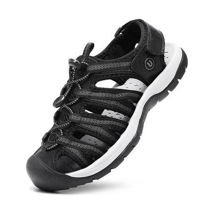 SENLONGBAO Women's Summer Leather Sandals - Comfortable Gladiator Design - Buy Center UK