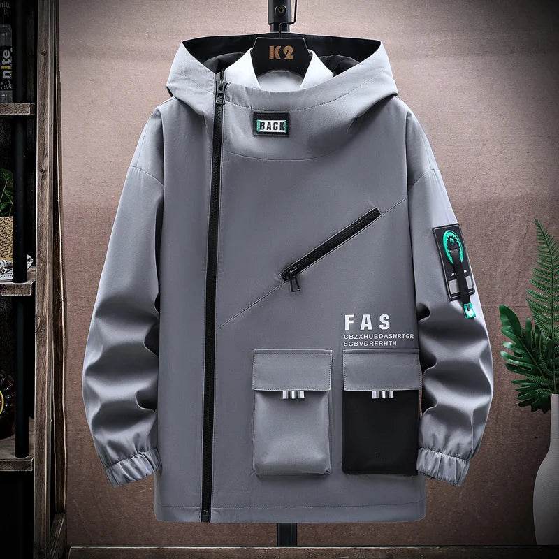 Buy Center Men's Pilot Hooded Jacket - Stylish Pullover with Front Pocket - Buy Center UK