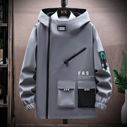 Buy Center Men's Pilot Hooded Jacket - Stylish Pullover with Front Pocket - Buy Center UK