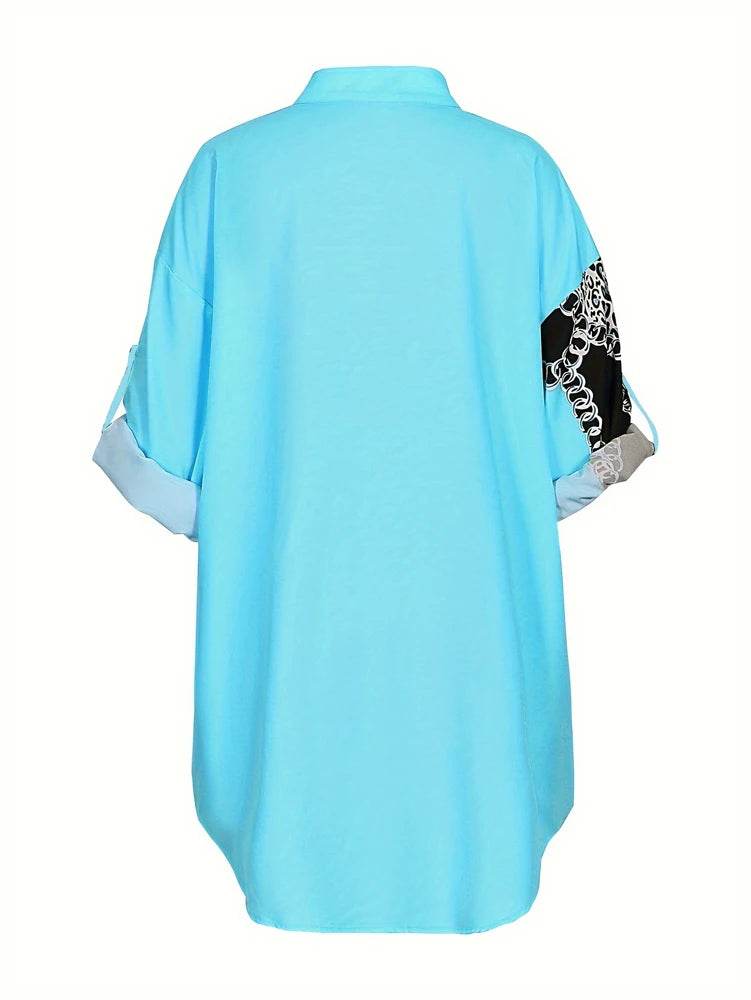 Plus Size Women's Gingham Cardigan - Single Breasted, Long Sleeve - Buy Center UK