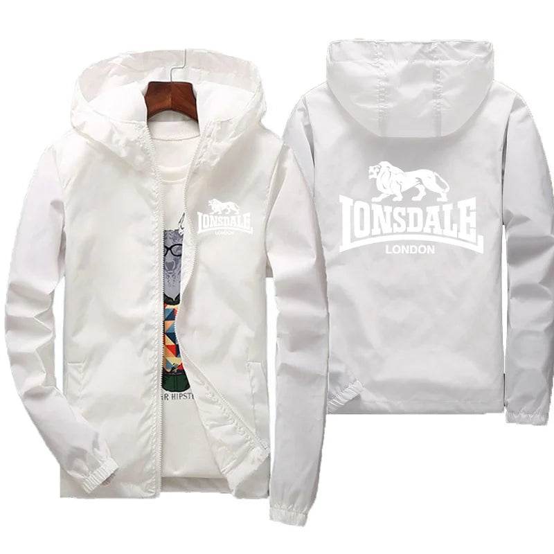 Buy Center Men's Lion Logo Windproof Jacket - Stylish Cycling Suit - Buy Center UK