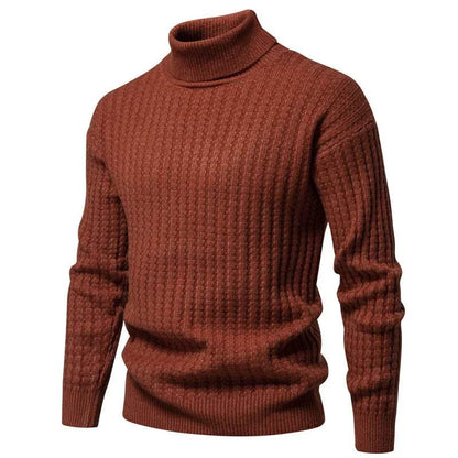 Buy Center Men's Turtleneck Pullover Sweater - Casual Knit for Winter - Buy Center UK