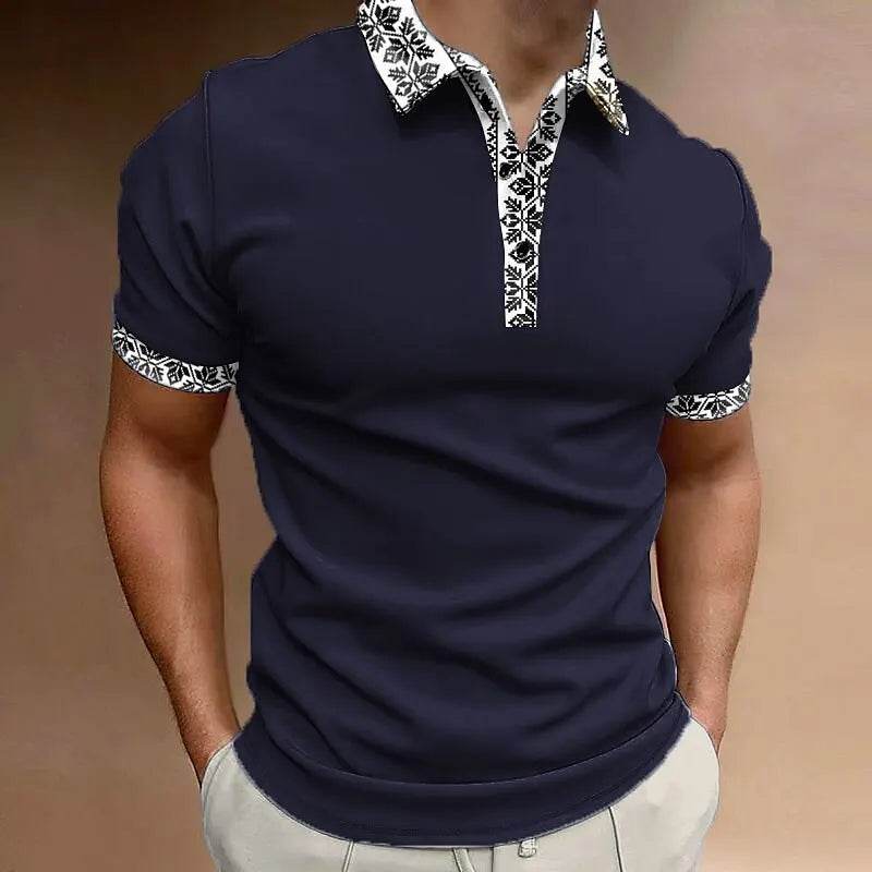 Buy Center 3D Printed Polo Shirt - Men's Loose Oversized Summer Top - Buy Center UK