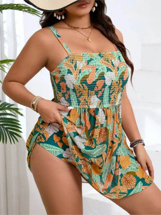 Buy Center Plus Size High Waist Bikini - Tummy Control & Push-Up Support - Buy Center UK