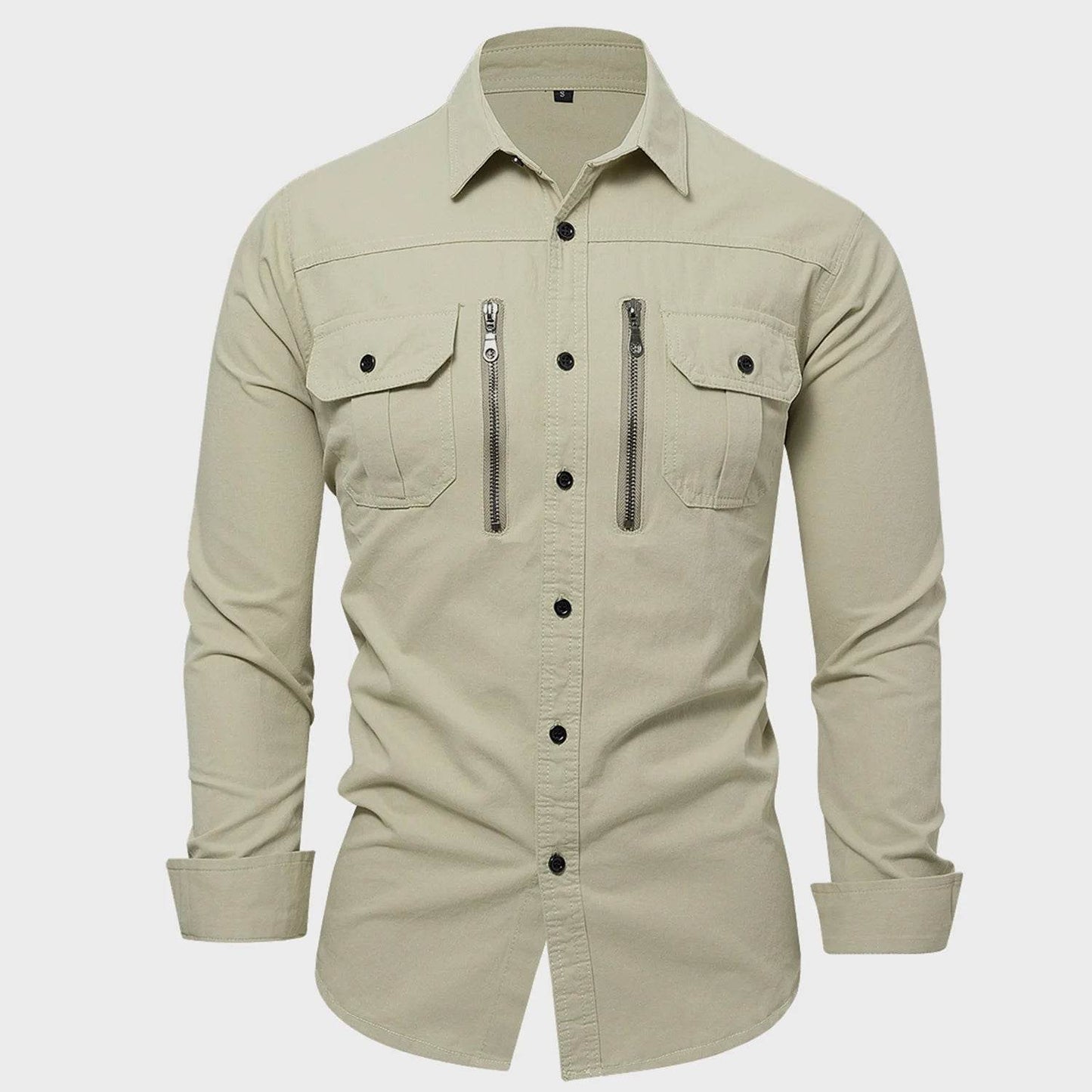 Buy Center Men's Outdoor Cargo Shirts - 100% Cotton, Multi Pocket - Buy Center UK