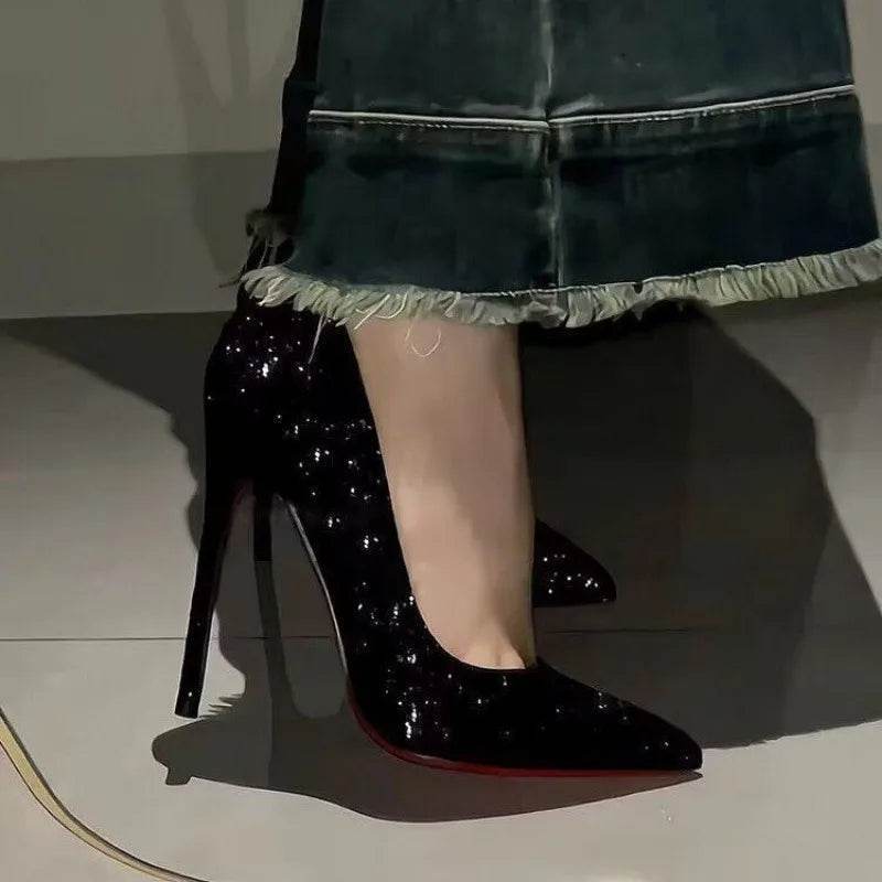 Buy Center 10cm High Heels - Sexy Sequins Summer Fashion Pumps - Buy Center UK