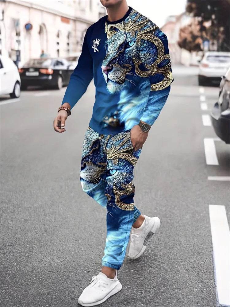 Urban Street Fashion 2pcs Suit - Demon 3D Printed Long Sleeve Shirt - Buy Center UK