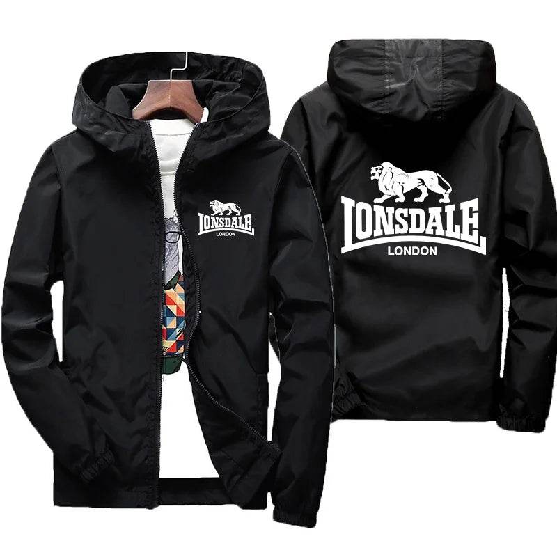 Buy Center Men's Lion Logo Windproof Jacket - Stylish Cycling Suit - Buy Center UK