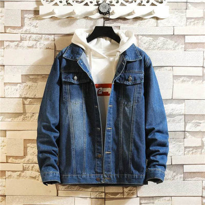 Buy Center Men's Denim Jacket - Casual Bomber Plus Size 5XL - Buy Center UK