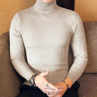 Buy Center Men's Turtleneck Pullover Sweater - Warm Slim Fit Design - Buy Center UK
