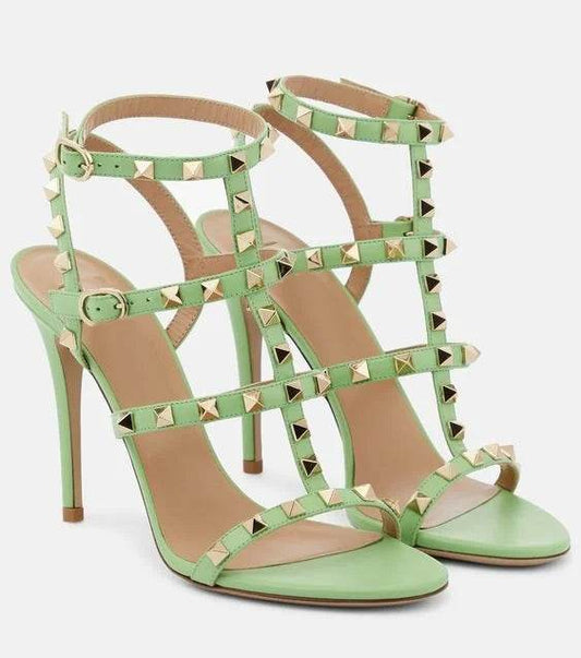 Ravryy Women’s High Heel Gladiator Sandals - Caged Ankle Strap Style - Buy Center UK