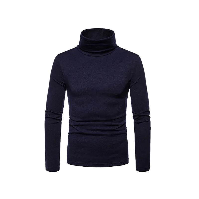 Buy Center Men's Casual Slim Fit Turtleneck Pullover - Autumn Fashion - Buy Center UK