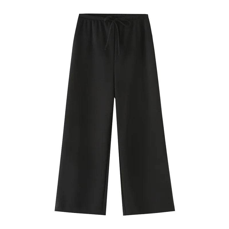 TRAF Women's Elegant 2 Piece Pants Set - Corset Top & Baggy Pants - Buy Center UK
