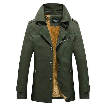 Buy Center Men’s Casual Trench Coat - Slim Fit Winter Jacket - Buy Center UK