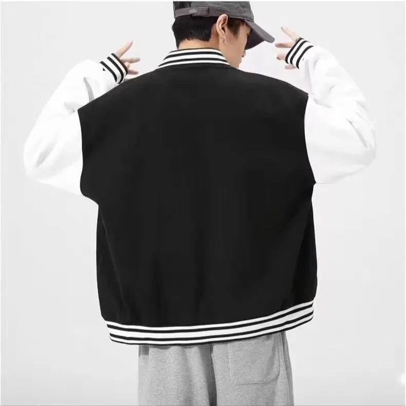 Buy Center Autumn Men's Black Baseball Jacket - Fashionable & Thin - Buy Center UK