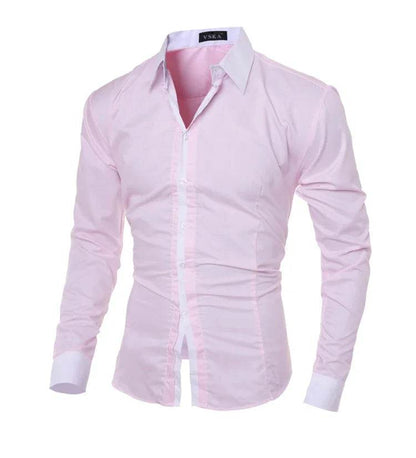 Buy Center Men's Stripes Long Sleeve Shirt - Slim Fit & Casual Style - Buy Center UK
