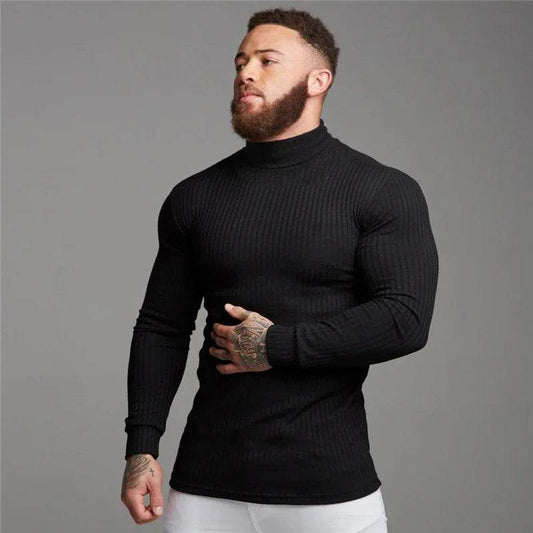 Buy Center Men's Turtleneck Sweater - Slim Fit, Casual Warmth - Buy Center UK