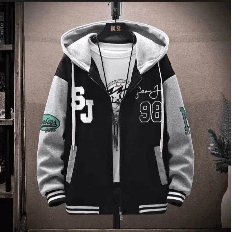Trendy Men's Sweatshirt Jacket - Cool Spring Autumn School Wear - Buy Center UK