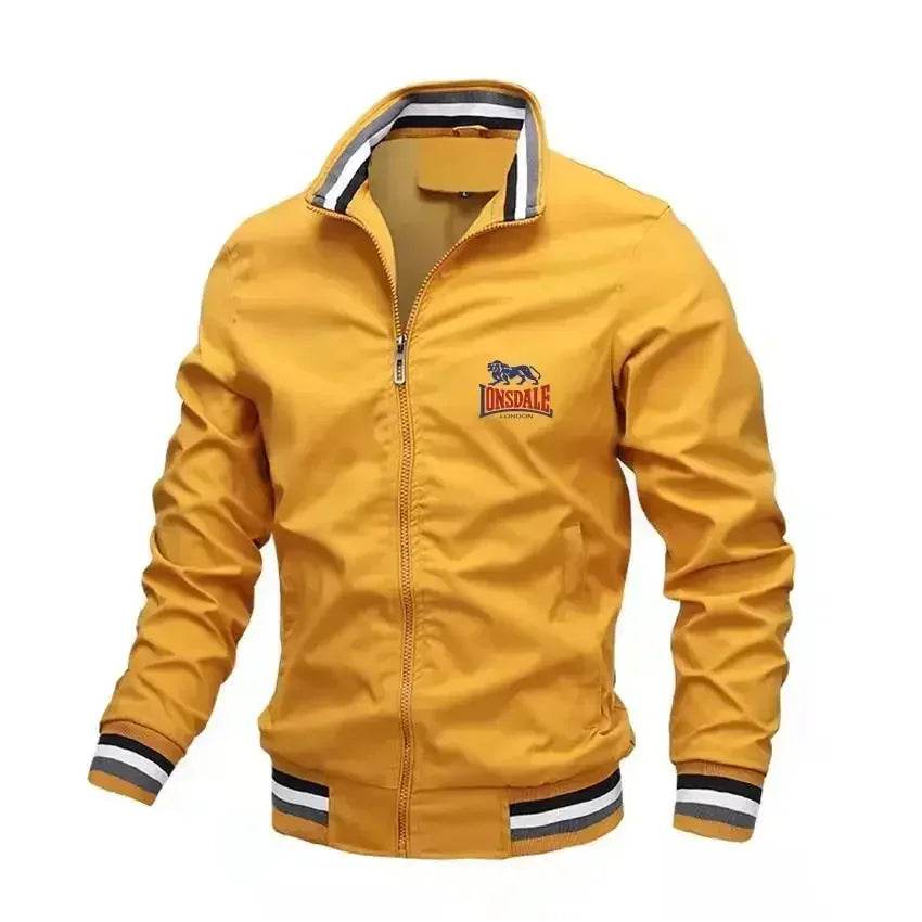 LONSDALE Men's Aviator Jacket - Stand Collar, Casual Slim Fit - Buy Center UK